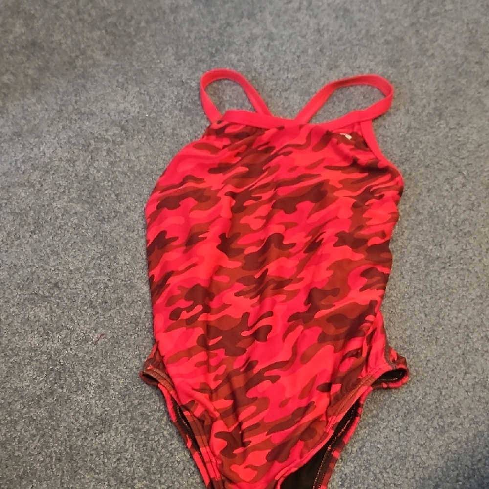 TYR Red and Brown Kids One Piece Bodysuit
